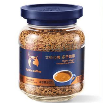 瑞幸咖啡 经典中深烘+深烘口味 0糖拿铁美式 90g*2瓶