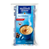 麦斯威尔 Maxwell House 三合一速溶咖啡 原味 13g*100条/盒 6盒/箱 (新老包装随机)