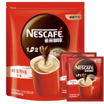 雀巢 Nestle 1+2速溶咖啡 双豆烘焙醇香原味 15g*100条/袋 6袋/箱 (新老包装随机发货)