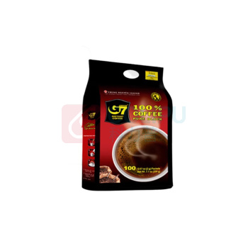 中原G7 美式速溶0蔗糖0脂健身黑咖(2g*100包)越南进口 200g 