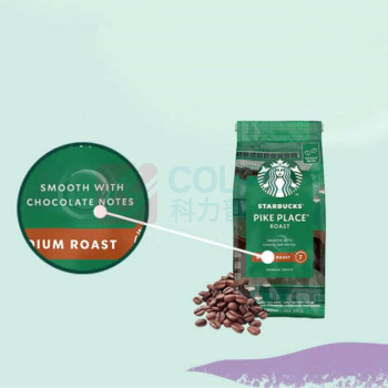 星巴克 派克市场黑咖啡 烘焙咖啡豆 2袋装可做24杯 200g*2袋