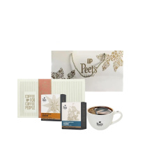 皮爷 Peet's Coffee 皮爷心选挂耳咖啡商务礼盒 (皮爷挂耳咖啡(口味随机)50g *2+门店同款胖胖杯12oz(白色)*1)