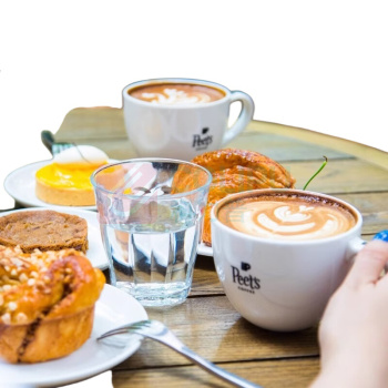 皮爷 Peet's Coffee 皮爷心选挂耳咖啡商务礼盒 (皮爷挂耳咖啡(口味随机)50g *2+门店同款胖胖杯12oz(白色)*1)