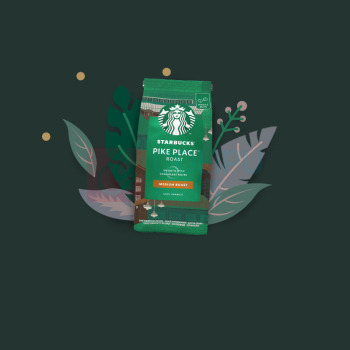 星巴克 PikePlace原装进口阿拉比卡咖啡豆黑咖啡中度烘焙可做20杯 烘焙咖啡豆 200g 