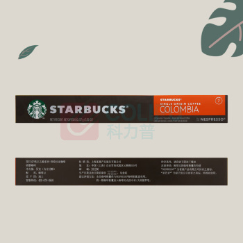 星巴克 哥伦比亚胶囊咖啡(nespresso胶囊咖啡) 10粒装/盒 