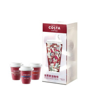 COSTA 冰萃即溶冻干咖啡 美式拿铁咖世家速溶浓缩黑咖啡粉 意式+秘鲁+洪都 3口味混合 12颗 