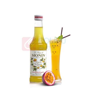 莫林 马来西亚进口 百香果风味糖浆 玻璃瓶装 250ml 咖啡调酒伴侣