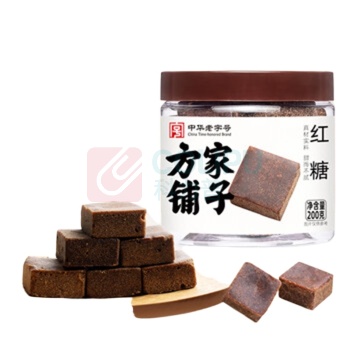 方家铺子 中华老字号古法老红糖 200g 13-15块