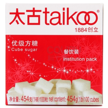 太古 taikoo 方糖 优级 454g/盒 48盒/箱