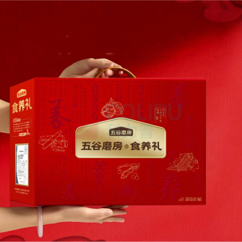 五谷磨房 食养礼盒无糖黑芝麻糊核桃芝麻粉礼盒 1092g