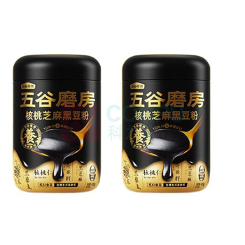 五谷磨房 大黑罐核桃芝麻黑豆粉速食芝麻糊 428g*2罐 【以黑养黑】经典版