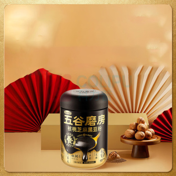 五谷磨房 低GI黑芝麻糊养胃山药粉团圆三宝礼盒 1638g