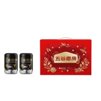 五谷磨房 食养双罐盒装低GI无糖黑芝麻糊核桃芝麻粉 6954306886933 黑粉546g×2 1092g
