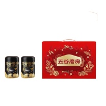 五谷磨房 食养盒装低GI原味黑芝麻糊核桃芝麻粉 6954306886926 黑粉546g×2 1092g经典版