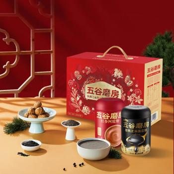 五谷磨房 礼盒 qd 食养礼-黑粉+红参 856g*1