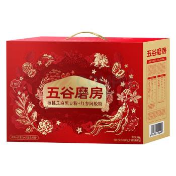 五谷磨房 礼盒 qd 食养礼-黑粉+红参 856g*1