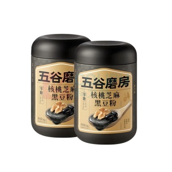 五谷磨房 0糖轻体养生核桃芝麻黑豆粉 WGHZM0T2G 546g*2罐