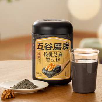 五谷磨房 0糖轻体养生核桃芝麻黑豆粉 WGHZM0T2G 546g*2罐