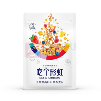 五谷磨房 代餐燕麦片 400g  吃个彩虹水果麦片大果粒高纤水果即食