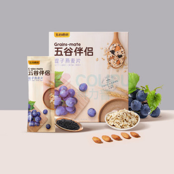 五谷磨房 提子燕麦伴侣 280g  五谷伴侣早餐食品燕麦片水果谷物早餐