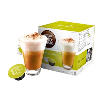 DOLCE GUSTO 雀巢胶囊咖啡机胶囊 卡布奇诺 16粒/盒 3盒/箱 (适用雀巢多趣酷思咖啡机和德龙EDG626、EDG606、EDG456)(新老包装随机发货)