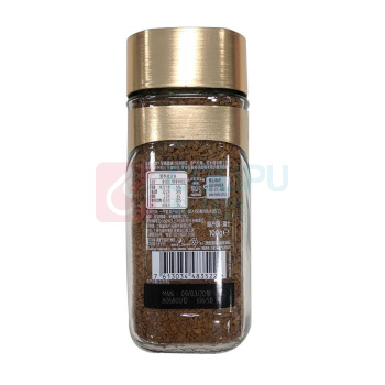 雀巢 Nestle 速溶咖啡 100g/瓶 12瓶/箱 (法式/意式烘焙精选)(金色瓶)(瑞士进口)