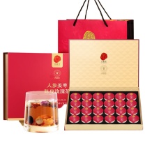 北京同仁堂 青源堂人参姜枣陈皮玫瑰茶 360克