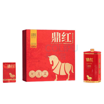 八马茶叶 鼎红1500 武夷红茶·金骏眉 茶叶礼盒装 D0319 168g