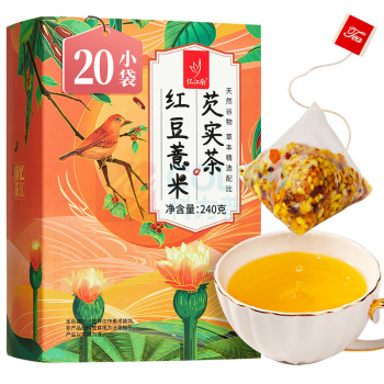 忆江南 红豆薏米芡实茶 (独立小包装) 240g/盒 10盒/箱
