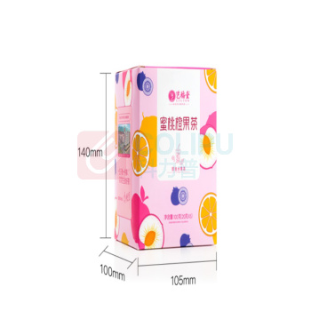 艺福堂 EFUTON 水果茶包 Y95297 100g/(20g*5包) (本色) 蜜桃橙果味