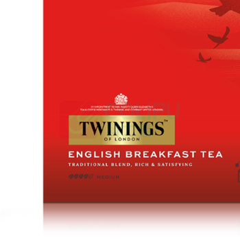 川宁 TWININGS 英国早餐红茶 2g/包 100包/盒 4盒/箱 (独立小包装)