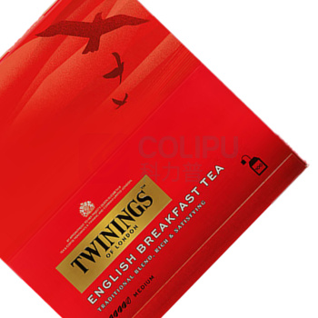 川宁 TWININGS 英国早餐红茶 2g/包 100包/盒 4盒/箱 (独立小包装)