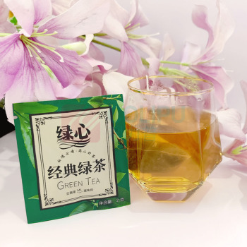七口香 云南经典绿茶 联名绿心 2g*40包 三角袋泡茶 (独立小包装)