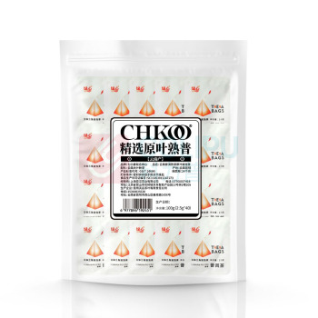 七口香 精选云南原叶普洱熟茶 联名绿心 2.5g*40包 袋泡茶 (独立小包装)
