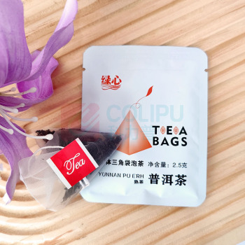 七口香 精选云南原叶普洱熟茶 联名绿心 2.5g*40包 袋泡茶 (独立小包装)