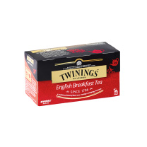 川宁 TWININGS 英国早餐红茶 S25 2g/包 25包/盒 12盒/箱 (独立小包装)