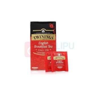 川宁 TWININGS 英国早餐红茶 S25 2g/包 25包/盒 12盒/箱 (独立小包装)