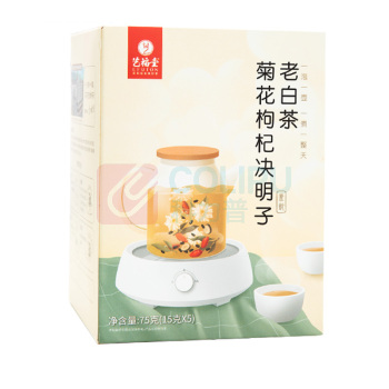 艺福堂 EFUTON 菊花枸杞决明子老白茶 15g/包 5包/盒 40盒/箱 (独立小包装)