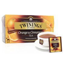 川宁 TWININGS 柑桔肉桂果香红茶 2g/包 25包/盒 12盒/箱 (独立小包装)