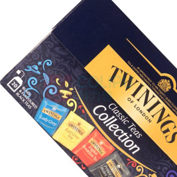 川宁 TWININGS 红茶精选组合装 2g/包 20包/盒 8盒/箱 (独立小包装)
