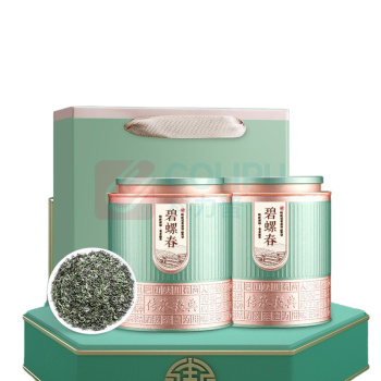 七口香 碧螺春绿茶青罐礼袋装 250g