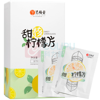 艺福堂 EFUTON 甜核冻干蜂蜜柠檬片 100g/盒