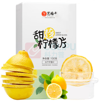 艺福堂 EFUTON 甜核冻干蜂蜜柠檬片 100g/盒