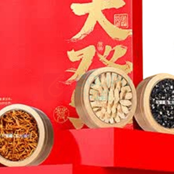 杞里香 4拼礼盒A 大發 牛头黑枸杞50g+虫草花50g+黄芪80g+灵芝20g 新老包装随机发货