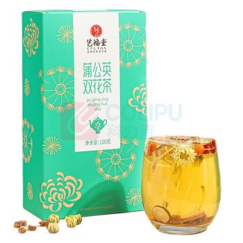 艺福堂 EFUTON 蒲公英双花茶 120g/盒 18盒/箱 (约18小包/盒)