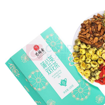 艺福堂 EFUTON 蒲公英双花茶 120g/盒 18盒/箱 (约18小包/盒)