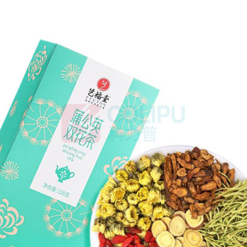 艺福堂 EFUTON 蒲公英双花茶 120g/盒 18盒/箱 (约18小包/盒)