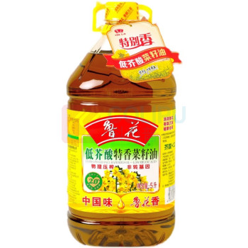 鲁花 非转基因低芥酸特香菜籽油 5L 
