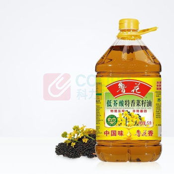 鲁花 非转基因低芥酸特香菜籽油 5L 