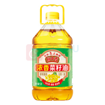鲁花 浓香菜籽油 厨中香 5L 